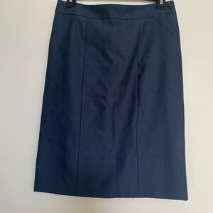 Ann Taylor navy pencil skirt size 0